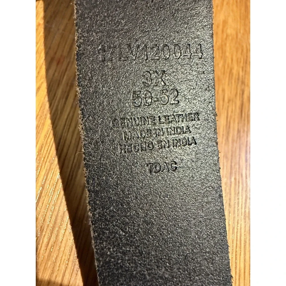 Levi's Genuine Leather Belt 3X 50-52‎ Brown Gunmetal Buckle Mens